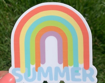 Summer Dripping Rainbow Sticker | Colorful | Waterproof Sticker