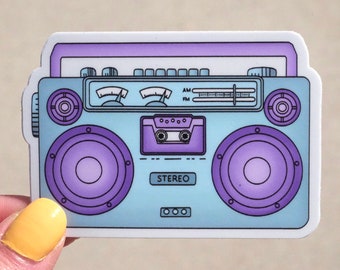 Retro Stereo Sticker - Waterproof Sticker-