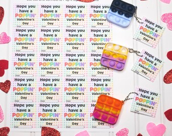 PRINT YOUR OWN Popping Valentine's Day Digital Download - Kids School Valentines- Download Only