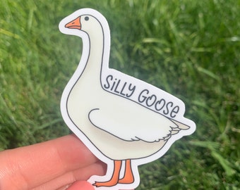 Silly Goose Sticker | Silly Goose | Waterproof Sticker | Hello Lemon Design Co