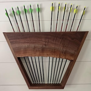Figured Walnut Archery Display Rack