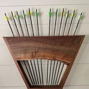 Figured Walnut Archery Display Rack