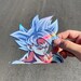 Shiny Warrior car Peeker sticker Holographic 