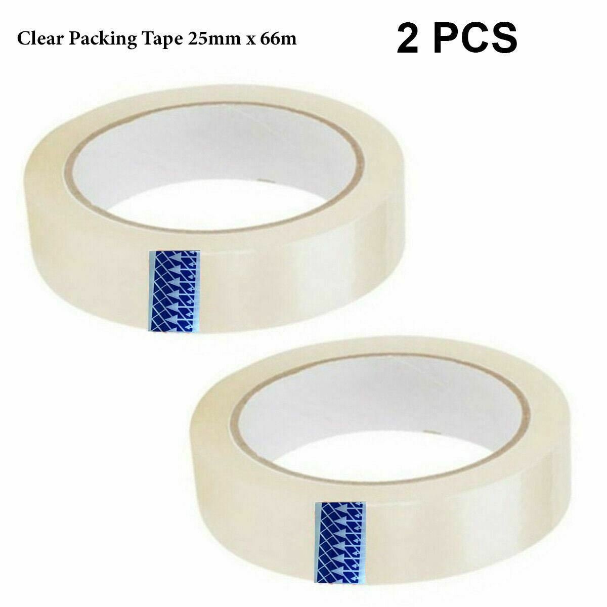 Heavy Duty Clear Sticky Tape Cellotape Parcel Packing Tape - 25mm / 50mm x  66M