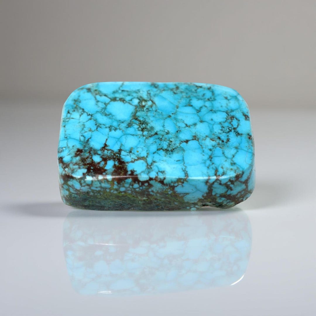 Natural Blue Bisbee Turquoise Cabochon 13.75 Ct Loose Gemstone - Etsy