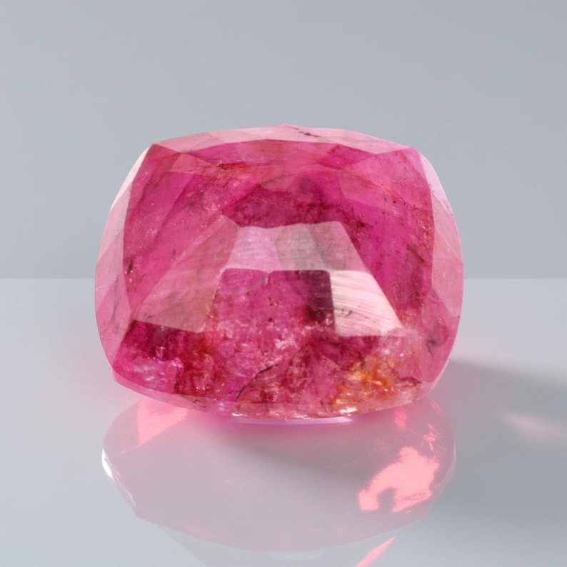 Natural Pink Beryl Gemstone 29.45 Ct Cushion Shape - Etsy