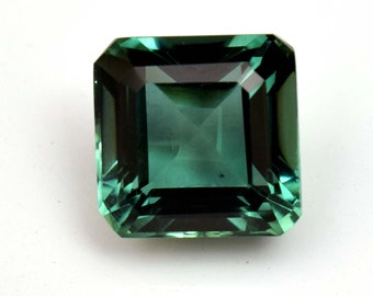 Green Tourmaline Afghanistan Emerald Cut 9.45 Ct Loose Certified Gemstone