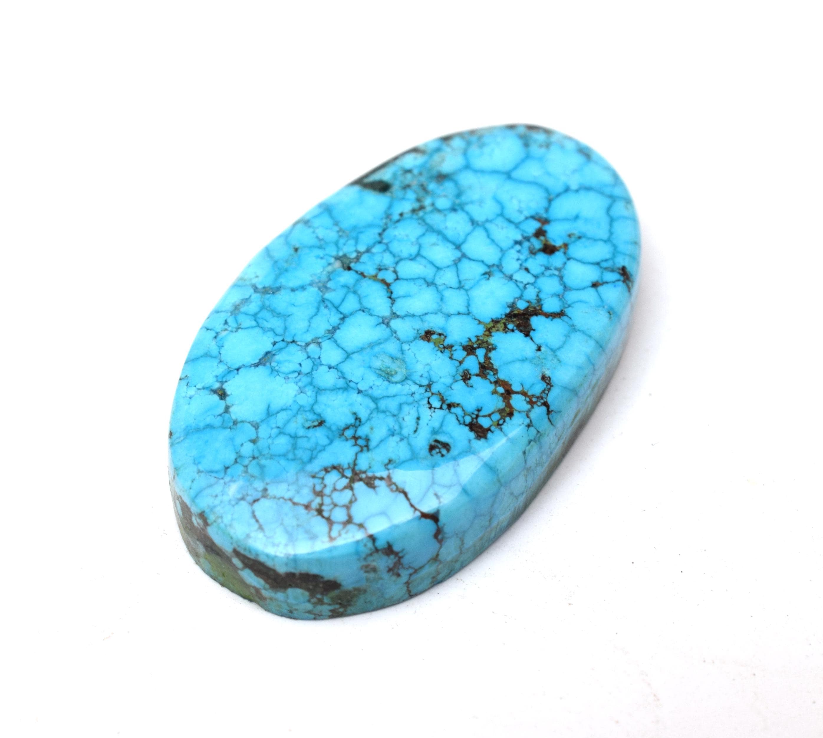 Natural Blue Bisbee Turquoise Cabochon 24.35 Ct Loose Gemstone - Etsy