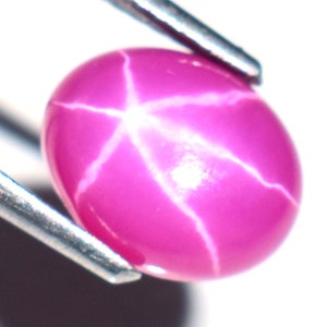 Red Ruby Star Cabochon, Loose Gemstone (2.90 Ct, 10.03x8.10mm)