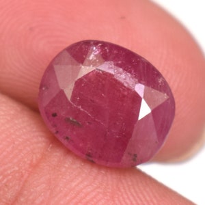 Piedra preciosa de rubí rosa natural certificada de 10,25 ct, piedra preciosa suelta de corte ovalado de Mozambique calentada