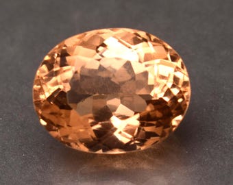 Natural Morganite Peach Color 9.50  Ct Oval Cut Loose Gemstone