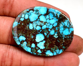 Natural Blue Bisbee Turquoise Cabochon 63.75 Ct Loose Gemstone