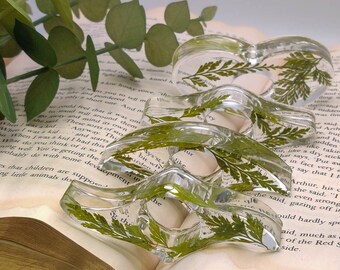 Pressed Plant Botanical Resin Book Page Holder, Thumb Page Holder, Page Spreader, Reading Holder, Reader Gift, Gift For Her, Nature Inspired