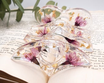 Floral Resin Thumb Page Holder, Book Reader Accessory