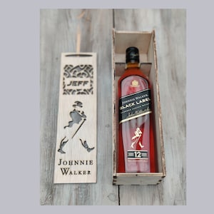 Laser cut template Whiskey giftbox Johnnie Walker