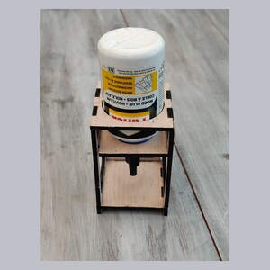 Laser cut template Glue stand