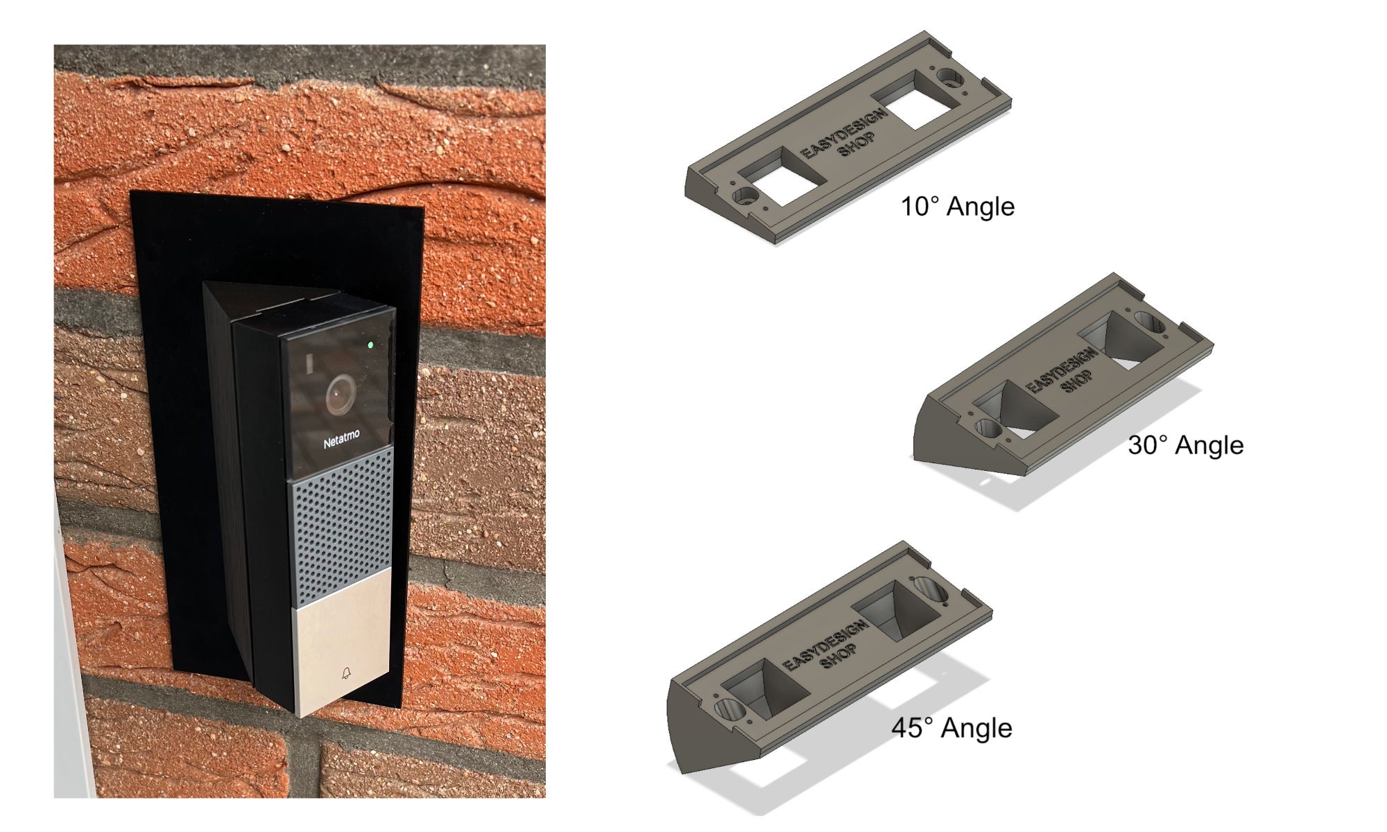 Netatmo Sonnette Angle 10/30/45 degrés -  France