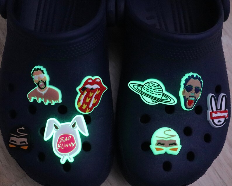 Bad Bunny Glow in the Dark Crocs/Shoe Charms 