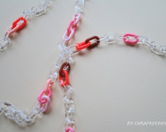 Pink Valentine - Cadenas de anteojos multiusos, cadena de máscara facial, cadena de gafas de sol, cordón de vidrio de lectura, cordón de máscara, soporte de correa para el cuello de anteojos