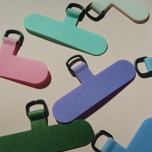 Parche conector de teléfono universal, lengüetas de conector de teléfono, conector de pulsera de teléfono, parche conector de teléfono, correa de teléfono móvil para cordones