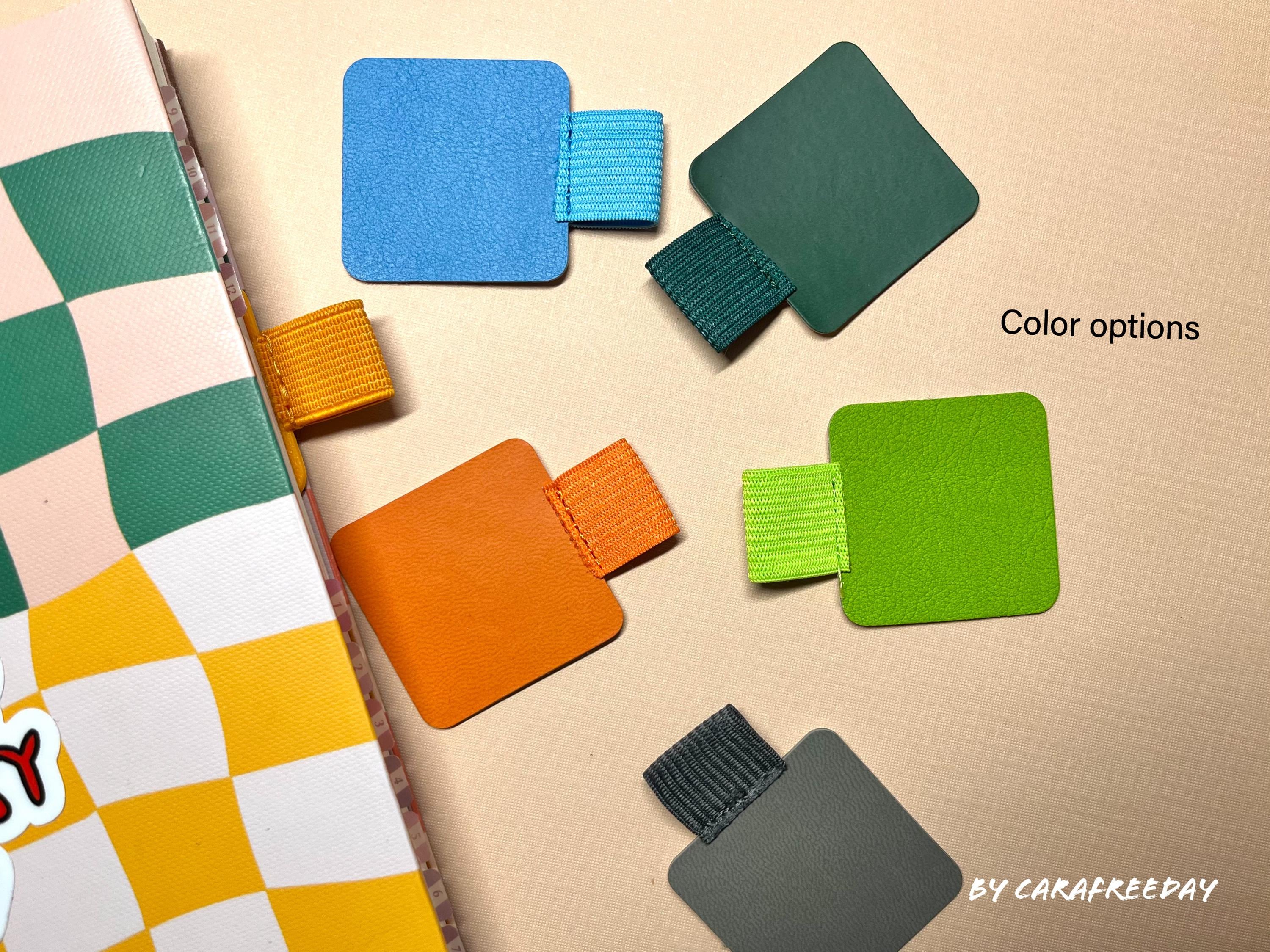 ジャーナル用フェイクレザーペンループ：伸縮性のあるノートホルダー - Etsy 日本