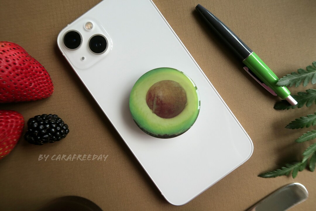 Avocado Phone Grip/foodie Phone Accessory/avocado Lover Gifts/phone ...