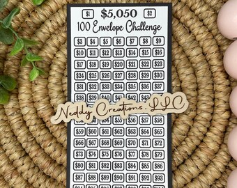 100 Envelope Challenge, Money Saving Challenge, Savings Challenge Envelopes, Savings Challenge Tracker, Envelope Challenge, 5K, Laminated