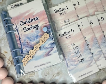 Savings Challenge Binder, Christmas Savings Challenge, Budget Binder, Budget Planner, 1k