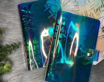 Holographic Budget Binder, Budget Binder, Clear Binder, A6 Binder, Budget Cash Envelope Wallet, Cash Envelop System, Custom Budget Binder