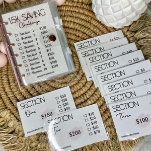 Savings Challenge Binder, Budget Binder, 1.5k