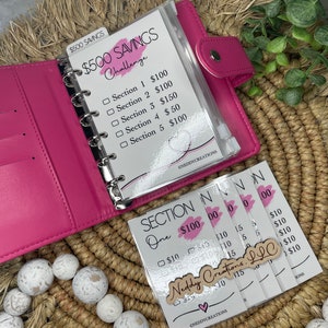 500 Saving Challenge Binder, A7 Binder, Saving Challenge, Savings Binder