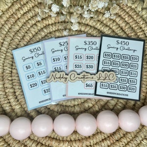 Mini Saving Challenge Bundle: Laminated Trackers