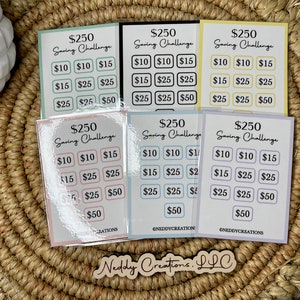 Mini Saving Challenge, Saving Challenge, Savings Challenge, 250 Saving Challenge, Mini Challenge