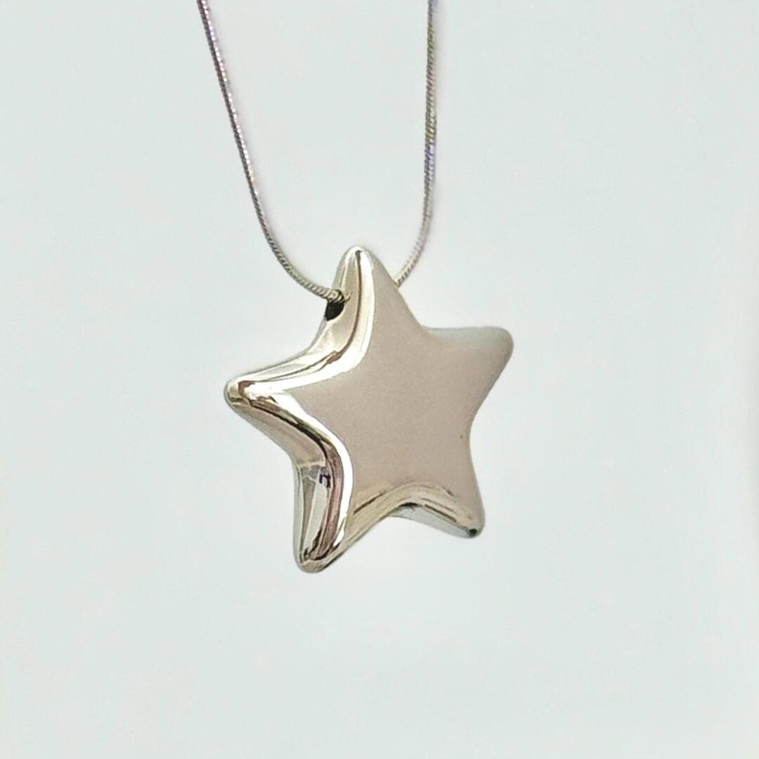 Zikichiky Star Necklace For Women-Silver Celestial Charm Star Pendant Necklace With
