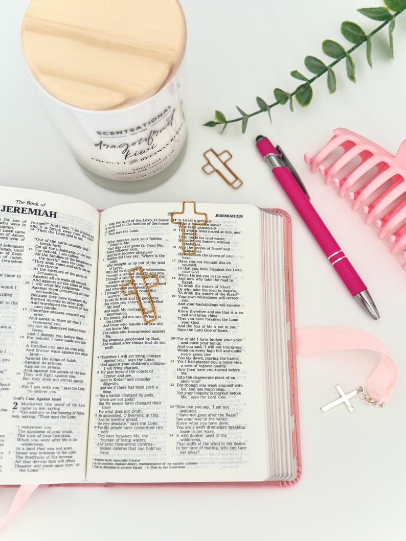 Christian Gift Box For Women Friend Personalized Self Care Package For Her Empowering Birthday Gift Set For Friend Gold Cross Necklace Faith image 4