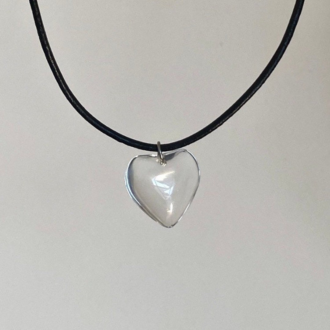 Clear Heart Necklace