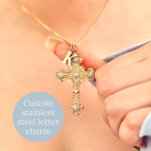 Christian Gift Box For Women Friend Personalized Self Care Package For Her Empowering Birthday Gift Set For Friend Gold Cross Necklace Faith image 7