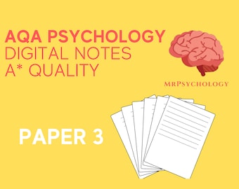 AQA A-nivå psykologi anteckningar | Del 3 - Frågor och debatter