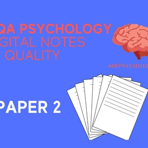 AQA A Level Psychology A* Paper 2 Notes