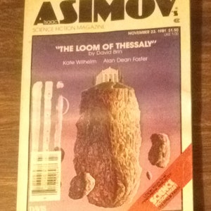 ISAAC ASIMOV Science Fiction Nov 1981 Brin / Wilhelm / Foster