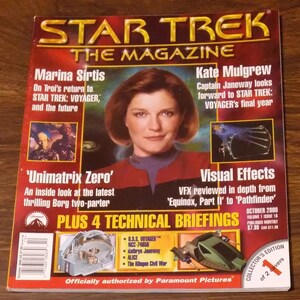 Star Trek Magazine Oct 2000 Kate Mulgrew / Marina Sirtis / Visual Effects
