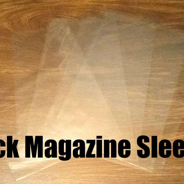 THICK Magazine Resealable Sleeves Only (Cardboard Inserts and Magazines Not Included) (20 Count)
