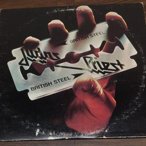 Judas Priest - British Steel (1980, Vinyl LP - JC 36443) “Breaking The Law”, “Living After Midnight”
