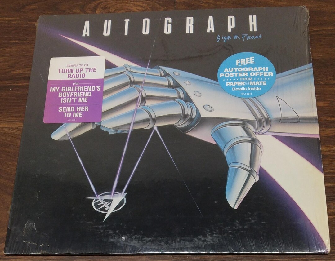 Autograph - Sign in Please (1984, Vintage Vinyl LP - NFL1-8040) “turn ...