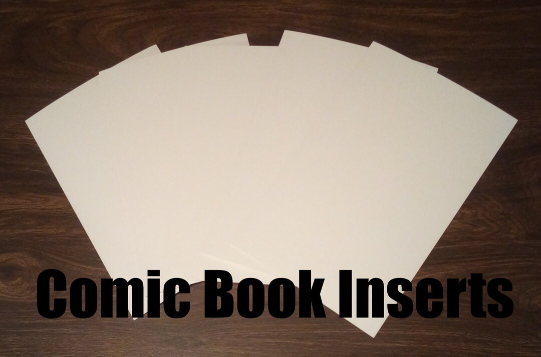 20 Count Comic Book Cardboard Inserts Only comic Book Sleeves and Comic