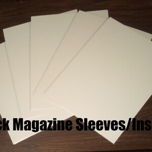 Magazine (THICK) Resealable Sleeves and Cardboard Inserts (Magazines Not Included) (20 Count)