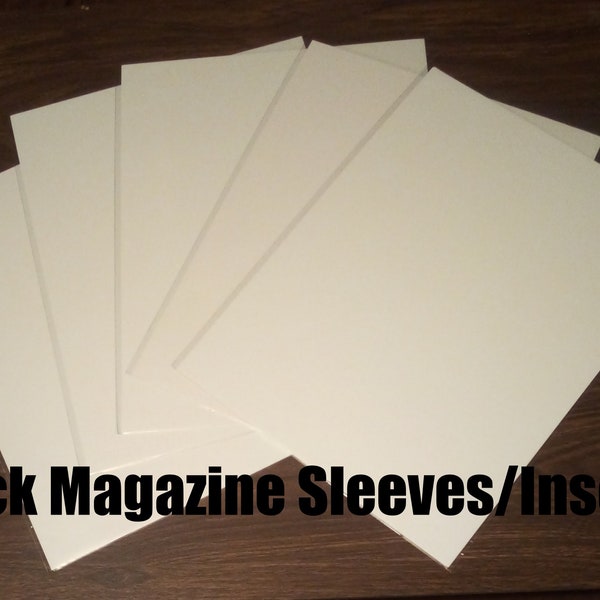 THICK Magazine Resealable Sleeves and Cardboard Inserts (Magazines Not Included) (20 Count)