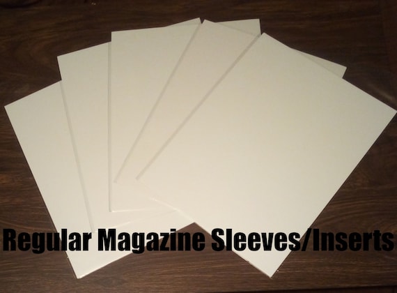 20 Count Resealable Magazine Sleeves and Cardboard Inserts