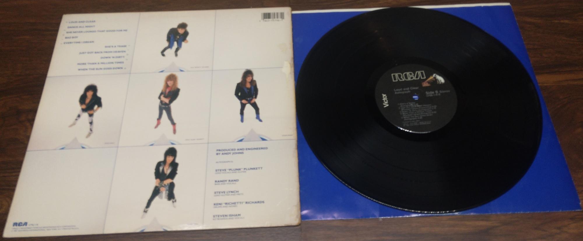 Autograph - Loud and Clear (1987, Vintage NM Vinyl LP) “ Loud and 