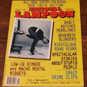 National Lampoon Aug 1987 All-New Super-Colossal True Facts Section